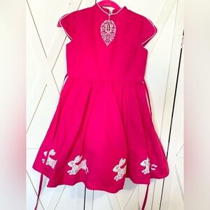 Dollcake Pink Embroidered‎ Chinese New Year Dress Size 10